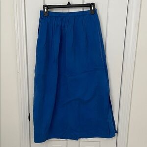 Club Monaco Vibrant Blue Midi Skirt